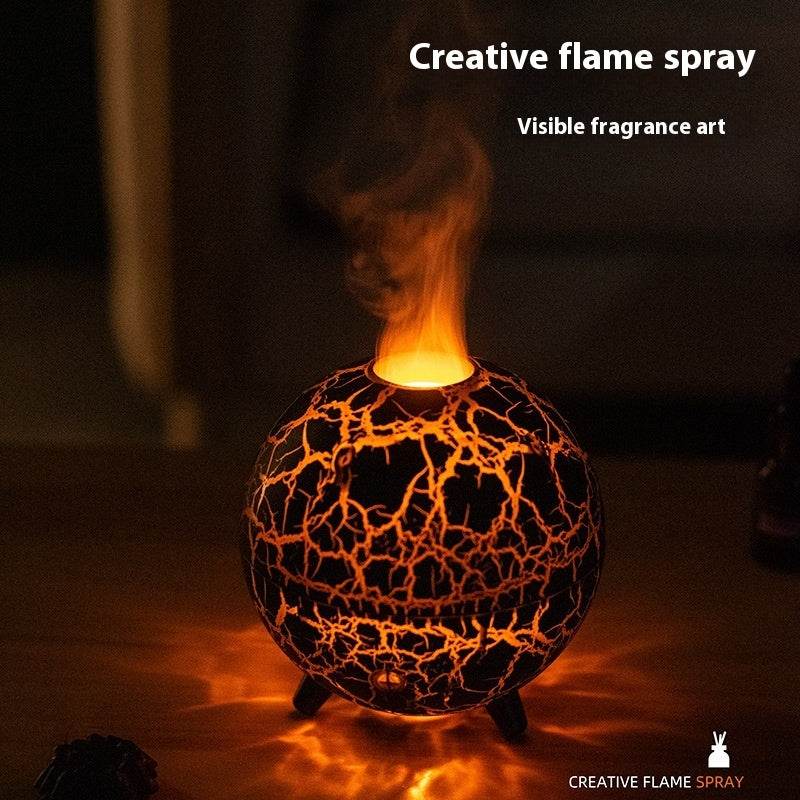 Creative Planet Colorful Atmosphere Lamp USB Humidifier 200ML Water Tank Can Add Essential Oil Household Mini Aroma Diffuser - Velora