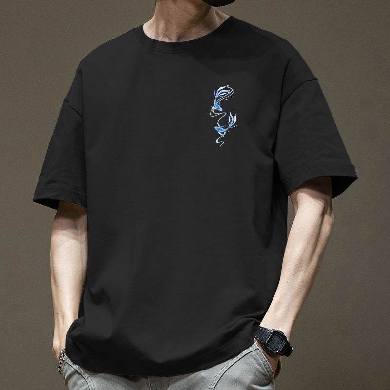 Men's American-style Retro Heavy Short-sleeved T-shirt - Velora