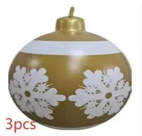 Christmas Ornament Holly Ball Outdoor Tree Decoration Christmas Balls for Yards - Velora