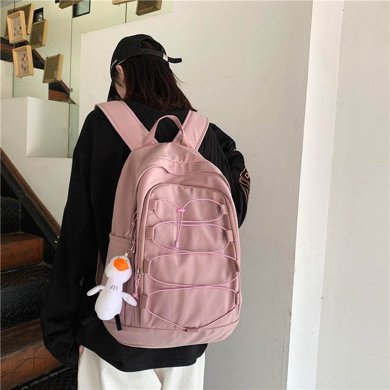 Simple Take Korean Backpack Large-capacity Backpack - Velora