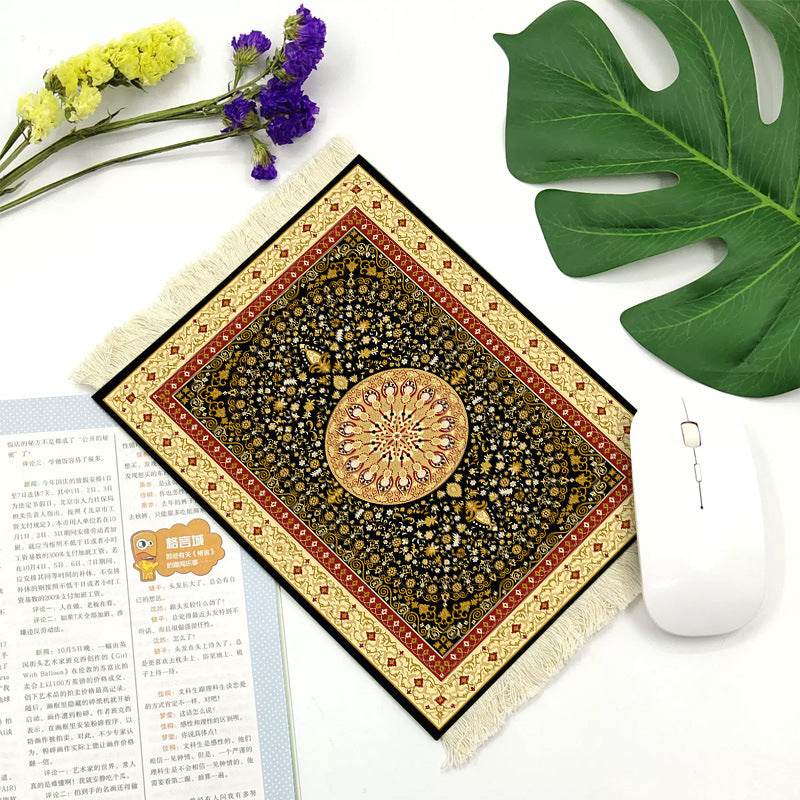 Office mouse pad, Suede fringe mouse pad Hot rubber Bohemian style - Velora