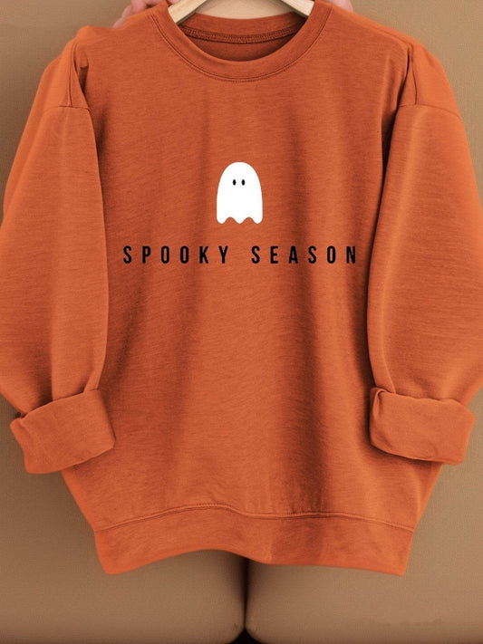 Spooky Season Halloween Graphic Sweatshirt - Women'S Casual - Velora