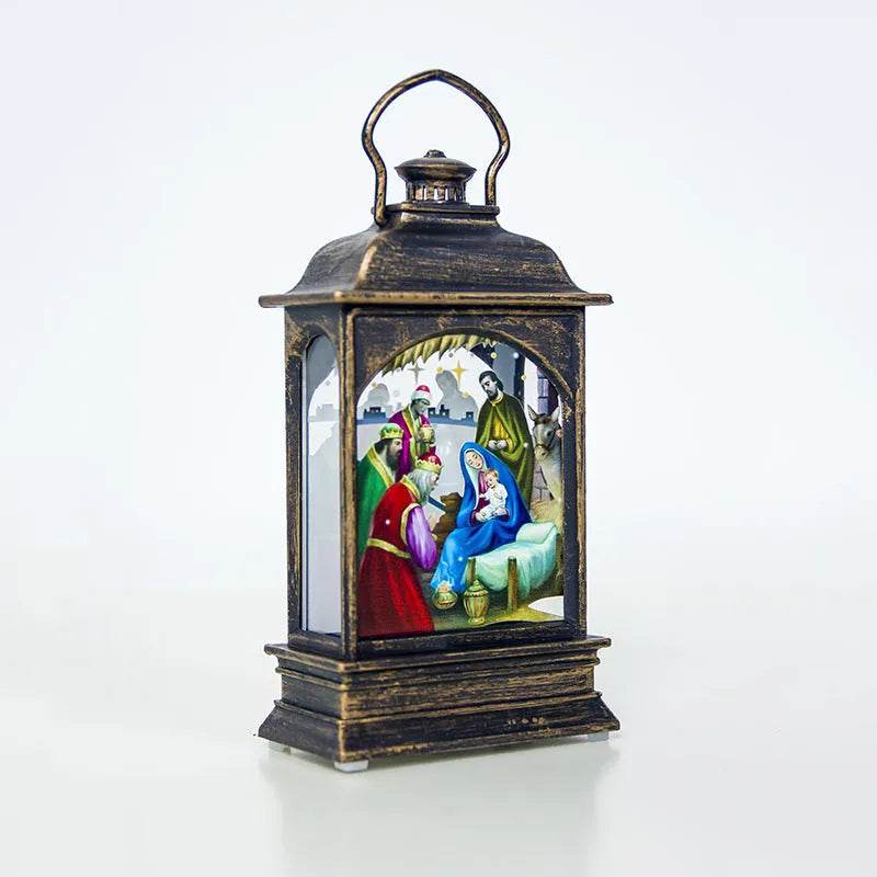 Christmas Decorations Portable Christmas Light Painted Transparent Ornaments - Velora