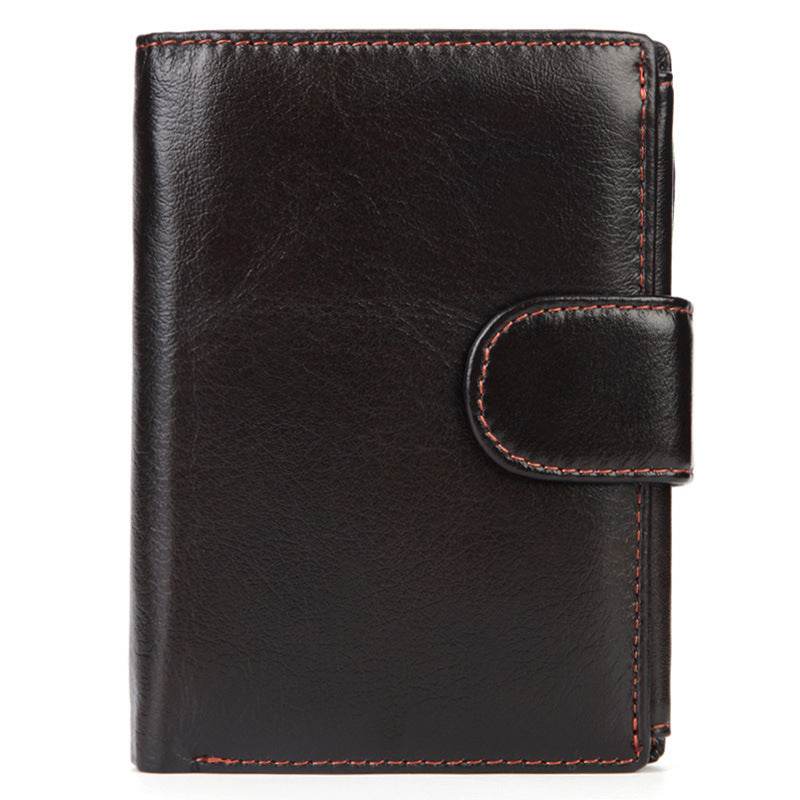 Men's Short Leather Wallet Vintage - Velora