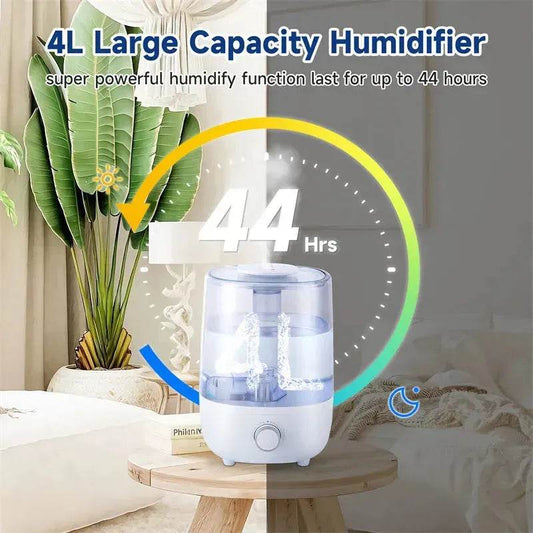 4L Mechanical Humidifier Low Water Level Protection BPA Free - Velora