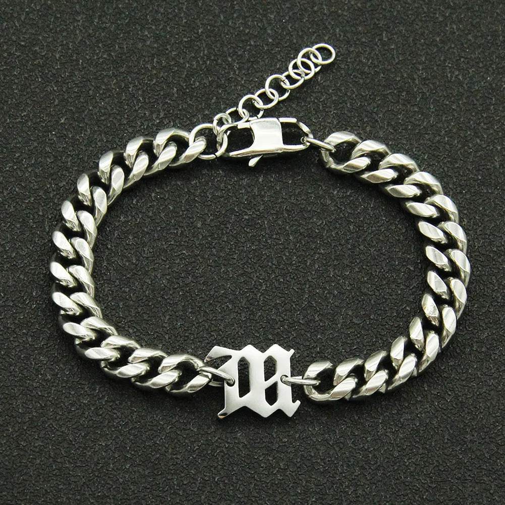 Titanium Steel Cuban Link Chain Bracelet - Velora