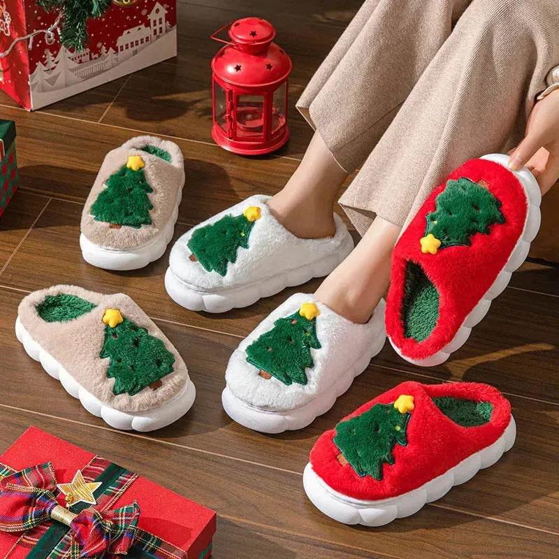Christmas Tree Women's Home Slippers - Velora