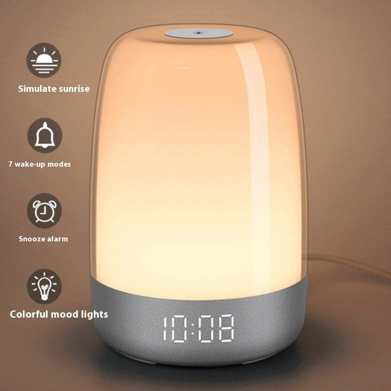 Sunrise Alarm Clock Wake-up Light Simulation Natural Sunlight Bedside Lamp - Velora
