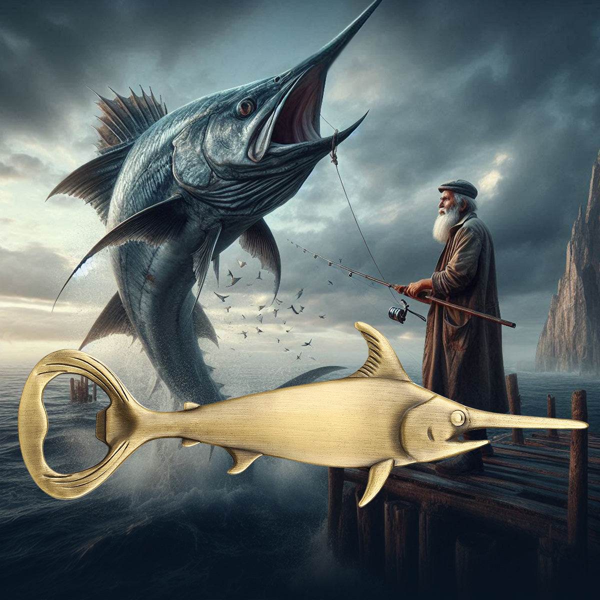 Creative Swordfish Handle Metal Beer Bottle Openers Kitchen Bar Accessories Tools Beer Gifts Beer Openors Kitchen Gadgets - Velora