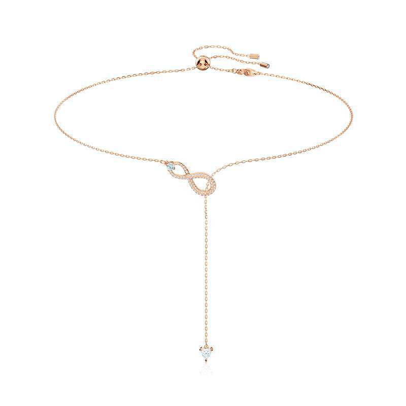 Women's Y-shaped Eternal Love Necklace with Swarovski Crystals