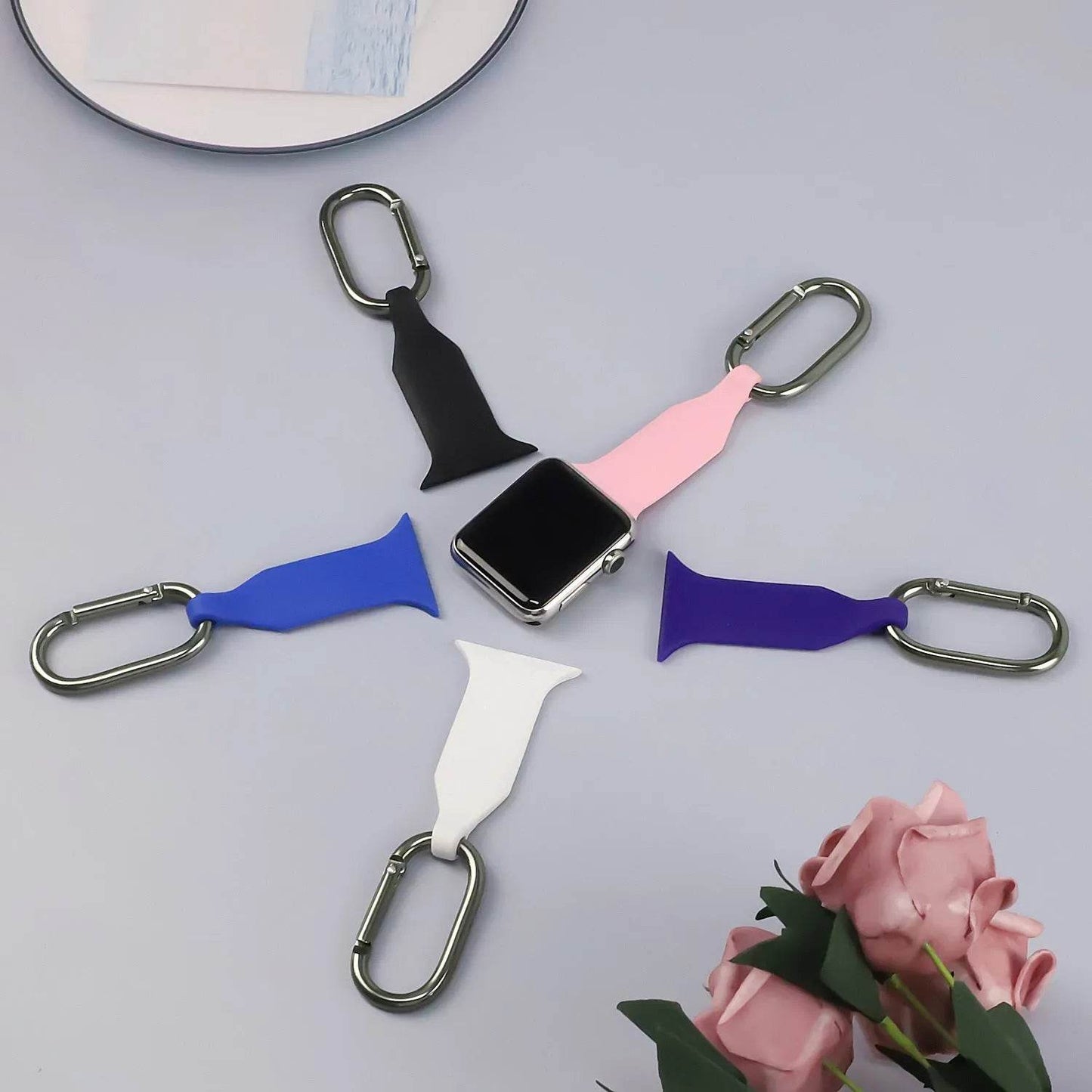 Simple Household Solid Color Silicone Watch Strap - Velora