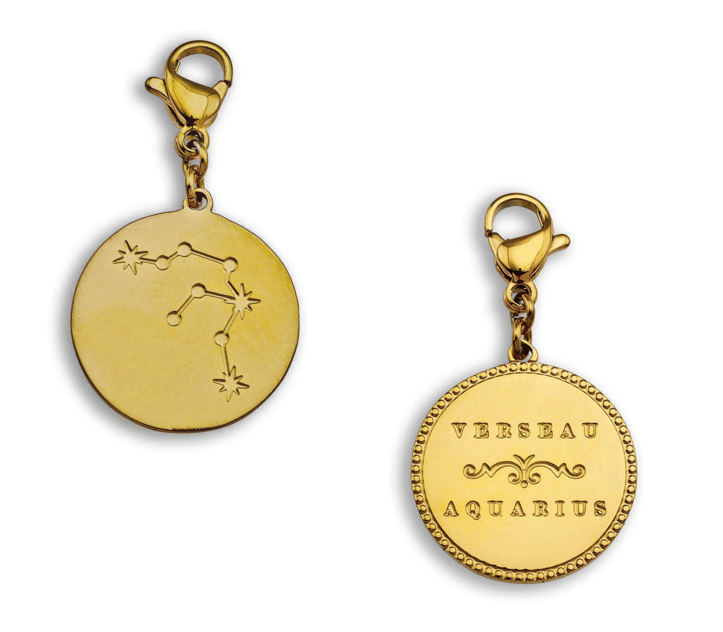 ZODIAC CONSTELLATION Double Sided Charm - Velora