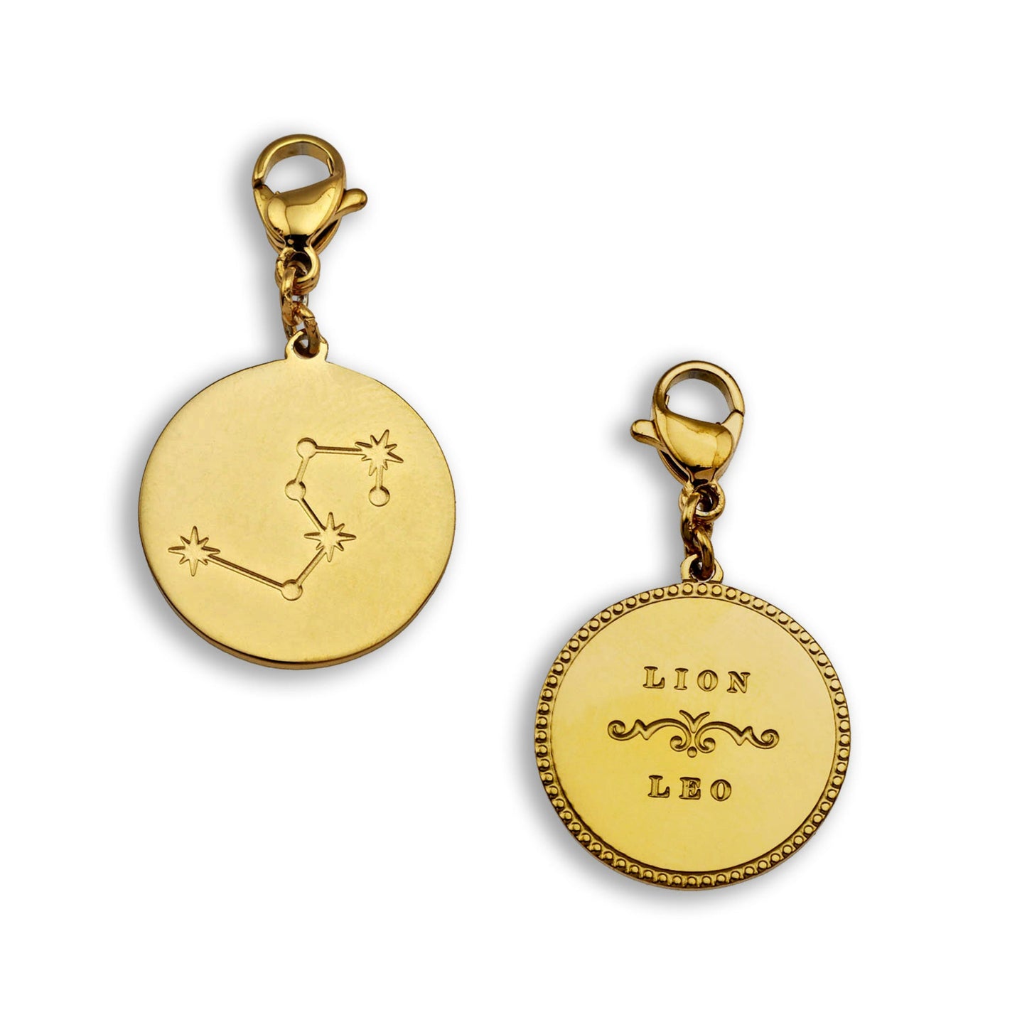 ZODIAC CONSTELLATION Double Sided Charm - Velora