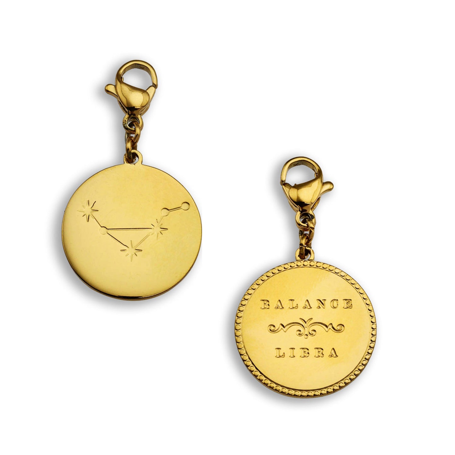 ZODIAC CONSTELLATION Double Sided Charm - Velora