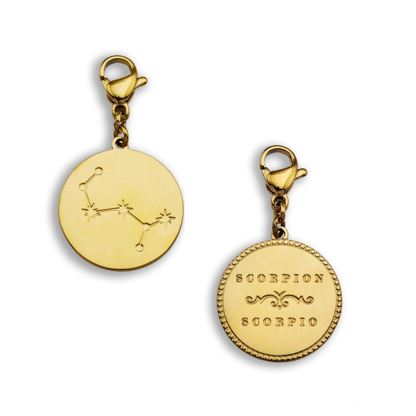 ZODIAC CONSTELLATION Double Sided Charm - Velora