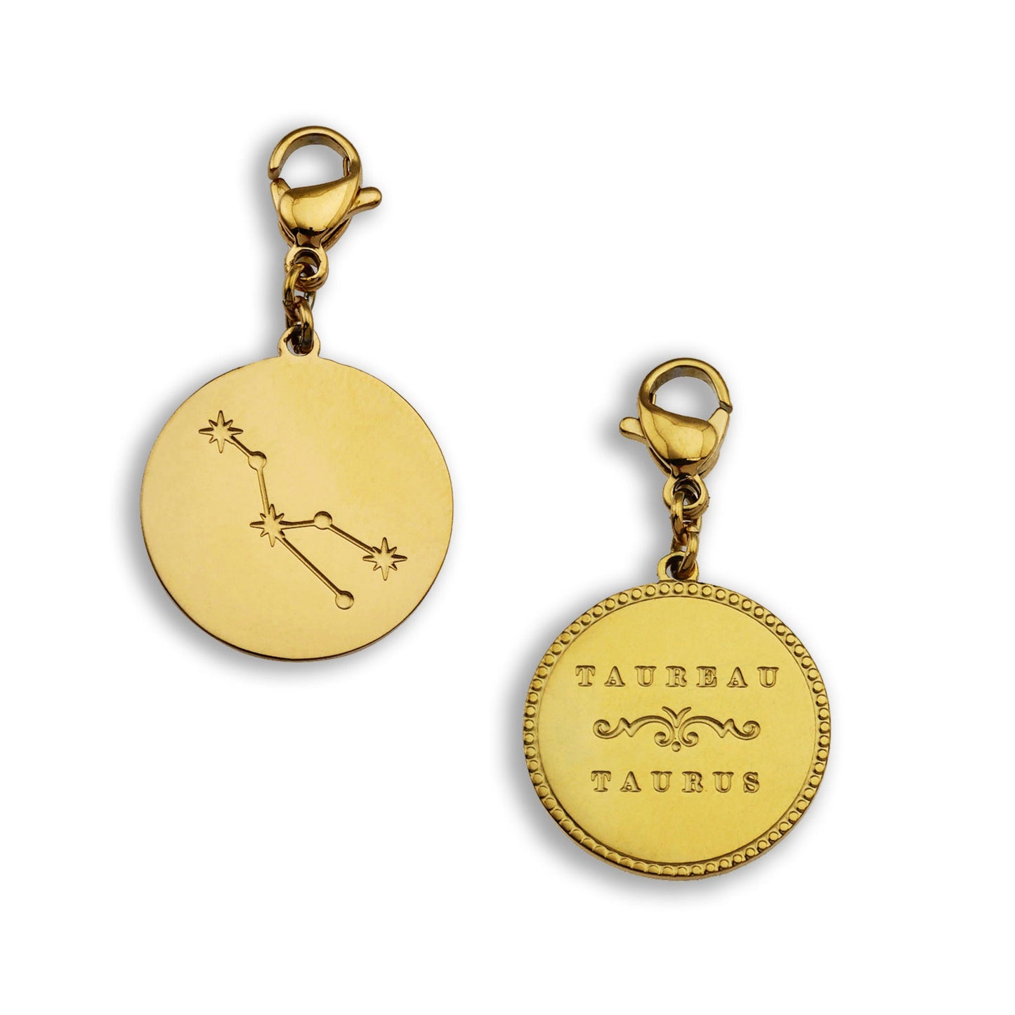 ZODIAC CONSTELLATION Double Sided Charm - Velora