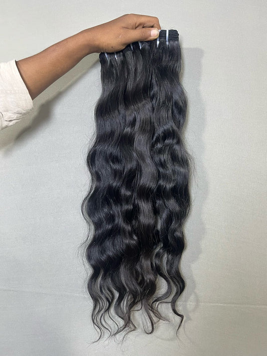 3 Bundle Deal - Indian Raw Wavy Hair Bundles-Save 10% - Velora Luxury Fashion