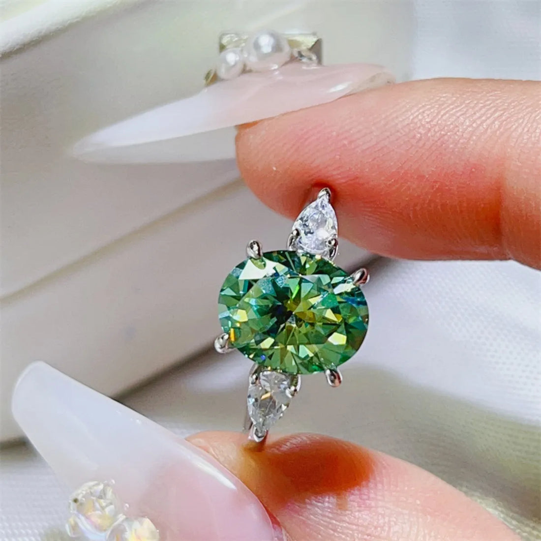3 Carat Moissanite 925 Sterling Silver Ring - Velora Luxury Fashion