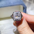 3 Carat Moissanite Engagement Square Ring - Velora Luxury Fashion