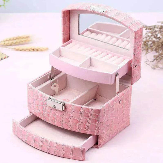 3 Layers Leather Jewelry Boxes - Velora