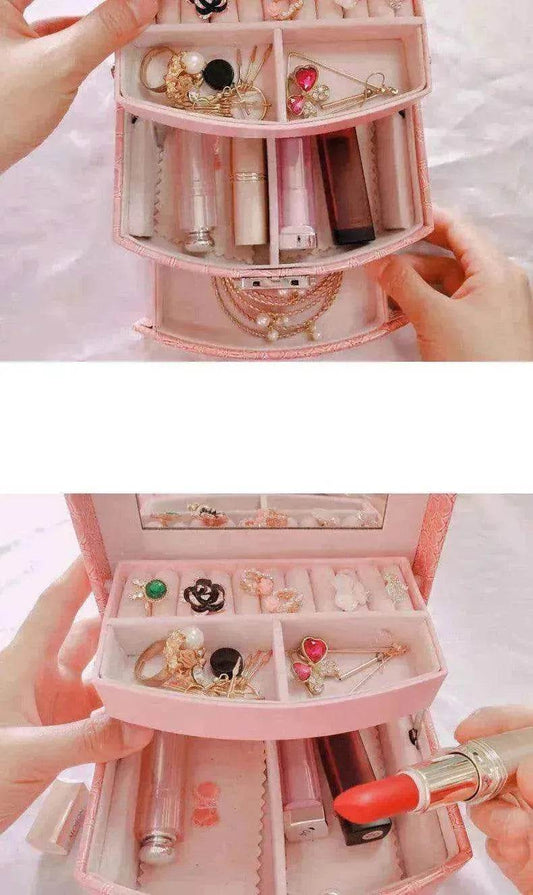 3 Layers Leather Jewelry Boxes - Velora