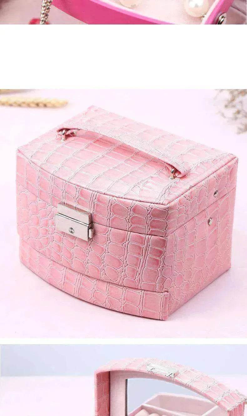 3 Layers Leather Luxury Jewelry Boxes