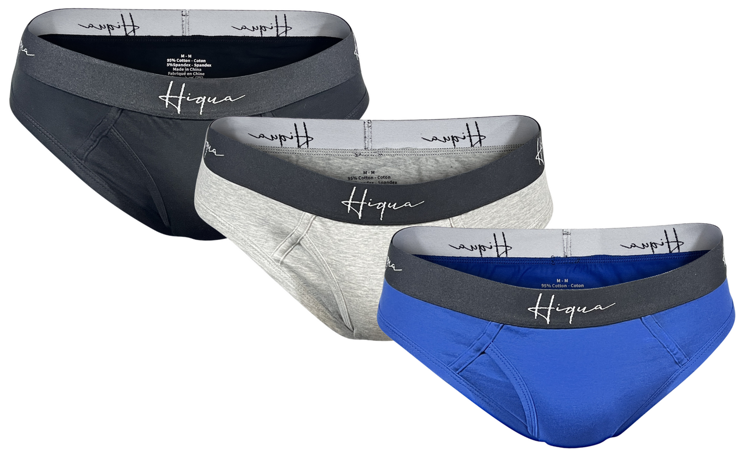 3 Pack Classic Briefs, Multi Colour - Velora Luxury Fashion