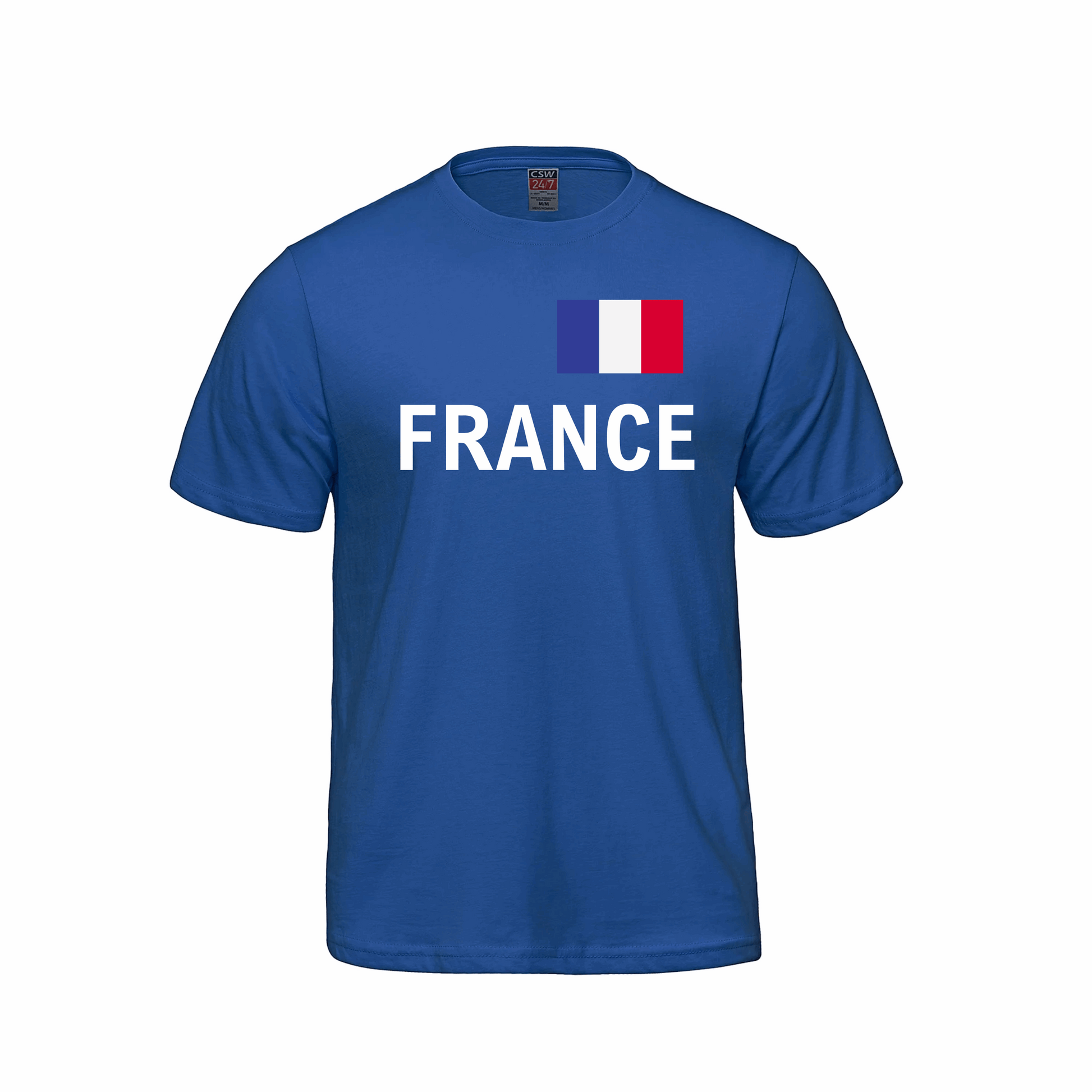 France World Football Fan Tee – Royal Blue - Velora