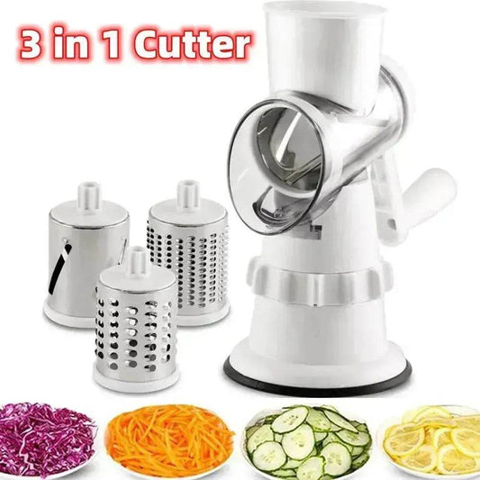 3 In 1 Vegetable Slicer Manual Kitchen Accessories Grater shredder For Vegetable Cutter chopper Home Kitchen Supplies Kitchen Gadgets - Velora