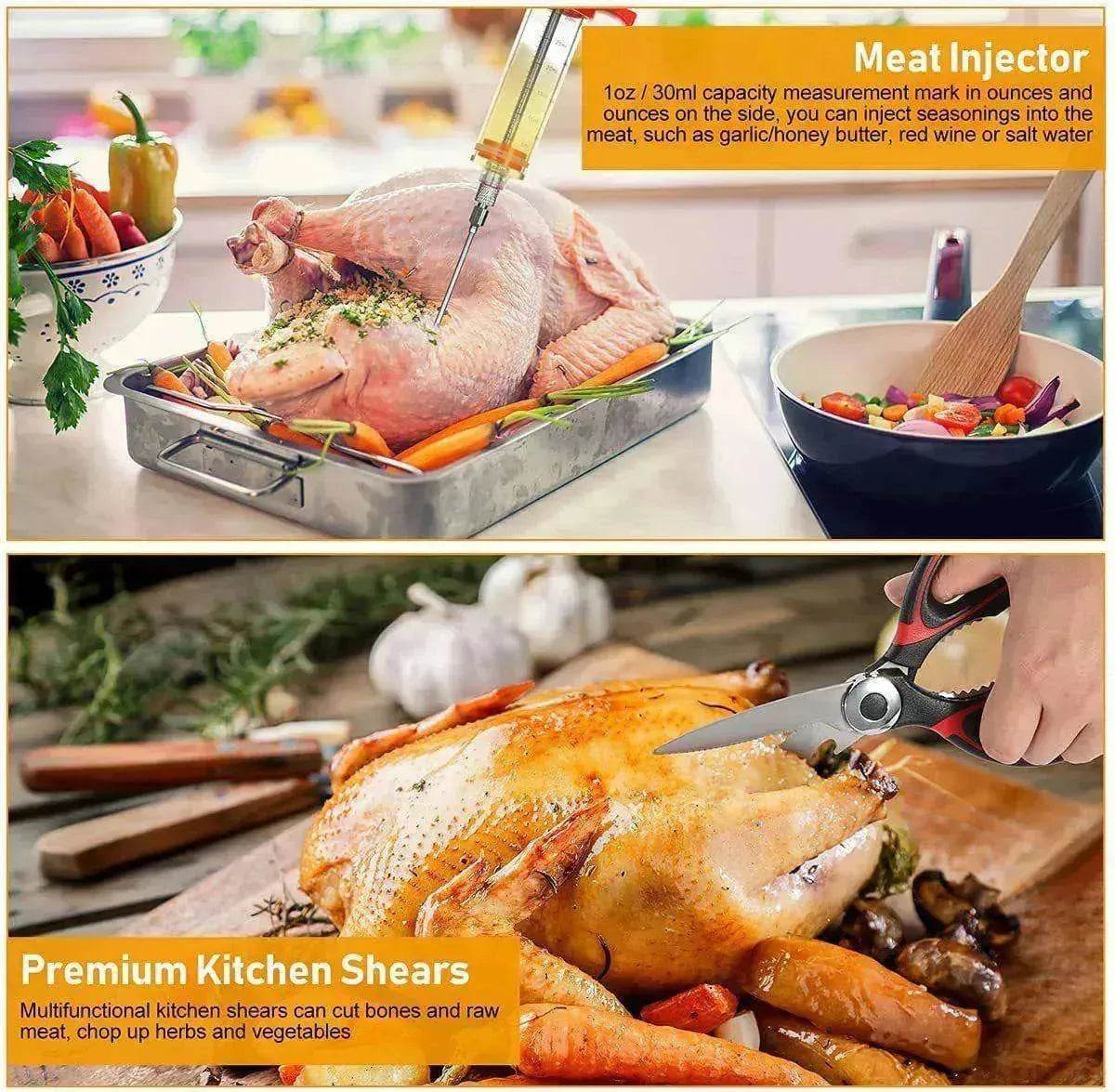30-piece Set Of Skirt Bag Baking Set BBQ Tools Combination Apron Gift Set - Velora