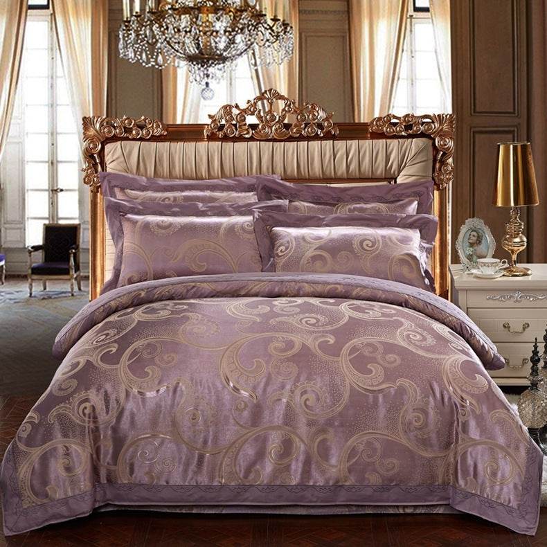 Four sets of embroidery silk and cotton jacquard - Velora