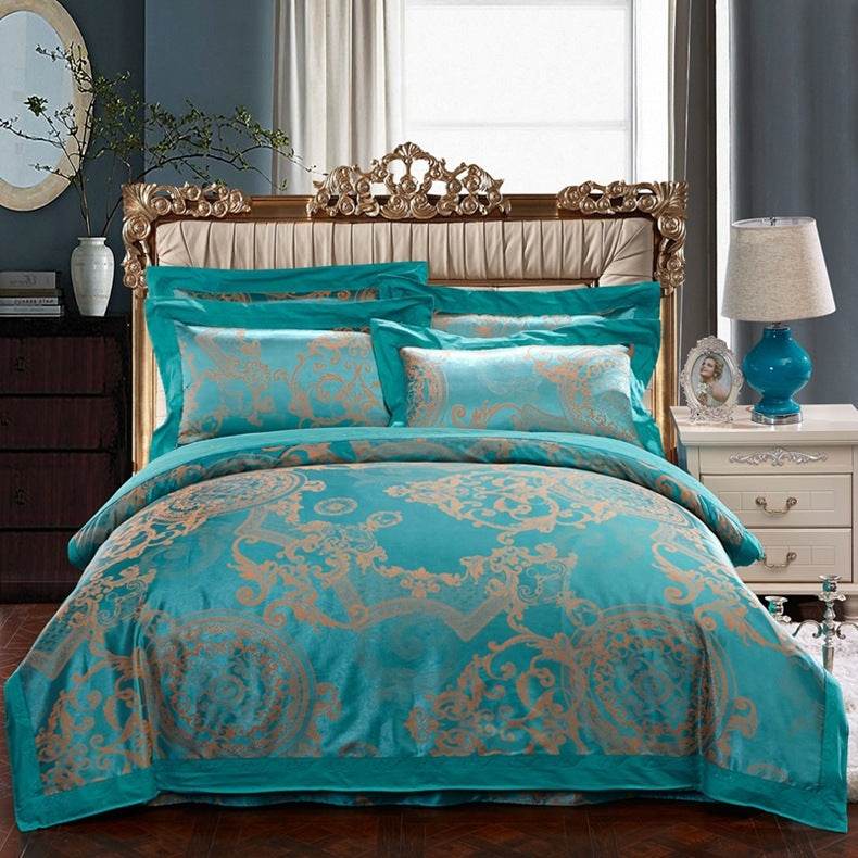 Four sets of embroidery silk and cotton jacquard - Velora