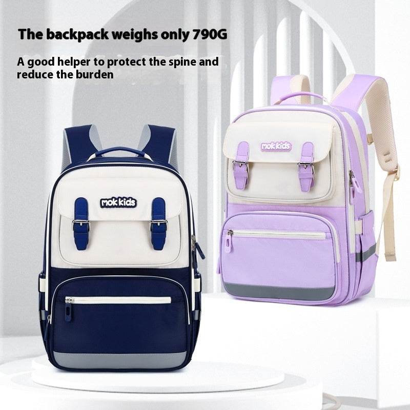 Lightweight Burden Alleviation Large Capacity Student Schoolbag - Velora