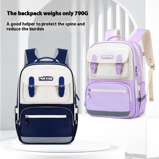 Lightweight Burden Alleviation Large Capacity Student Schoolbag - Velora