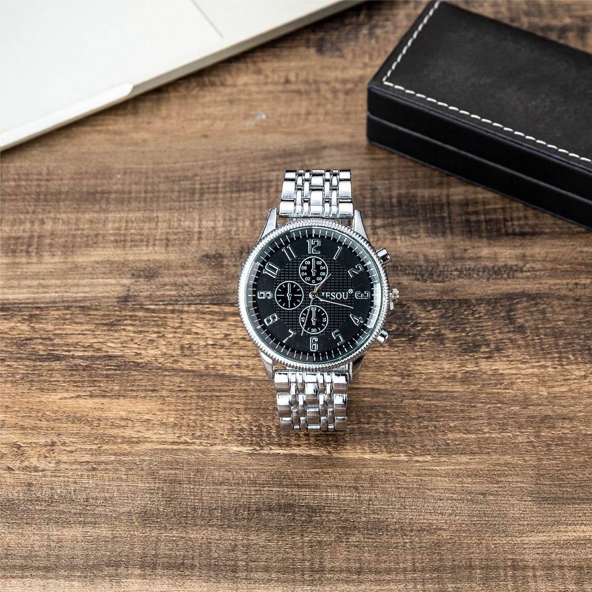 Steel band watch sport quartz watch - Velora