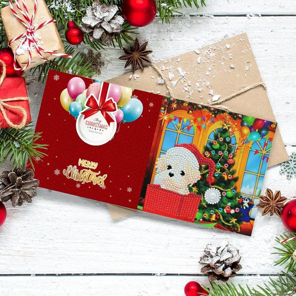 Handmade DIY Christmas Card Piece Diamond Painting - Velora