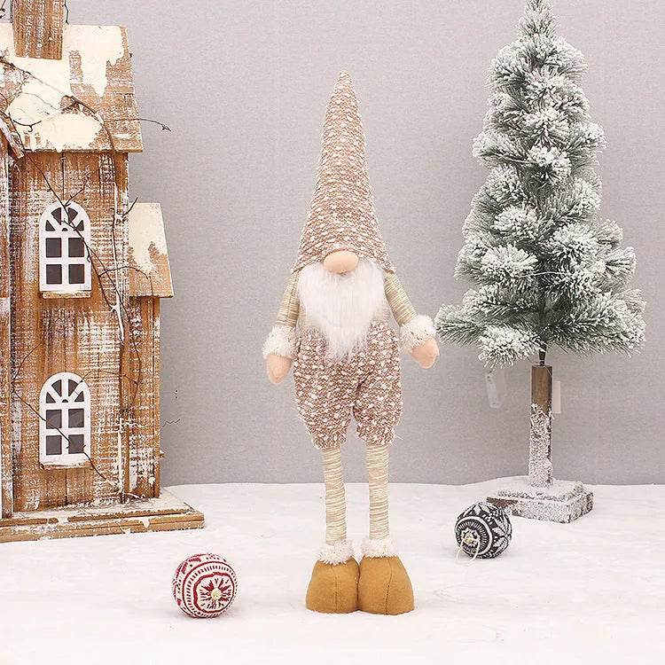 Retractable Luminous Santa Doll Rudolf Christmas Faceless Decoration Ornaments - Velora