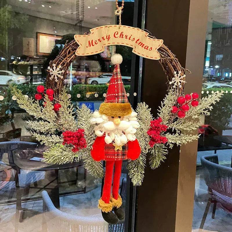 Old Man Snowman Elk Vine Ring Christmas - Velora