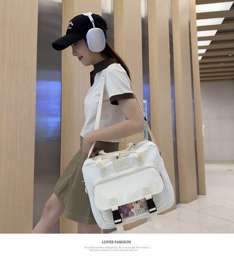 Lightweight College Soft Girl Tote Backpack Laptop Bag - Velora