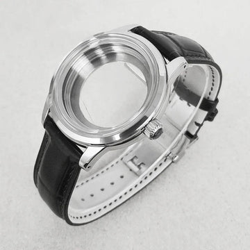 Watch Case 39mm Leather Watch Strap
