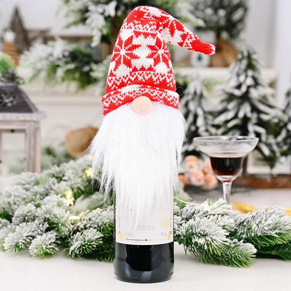 Christmas Decorations Christmas Wine Bottle Socks - Velora