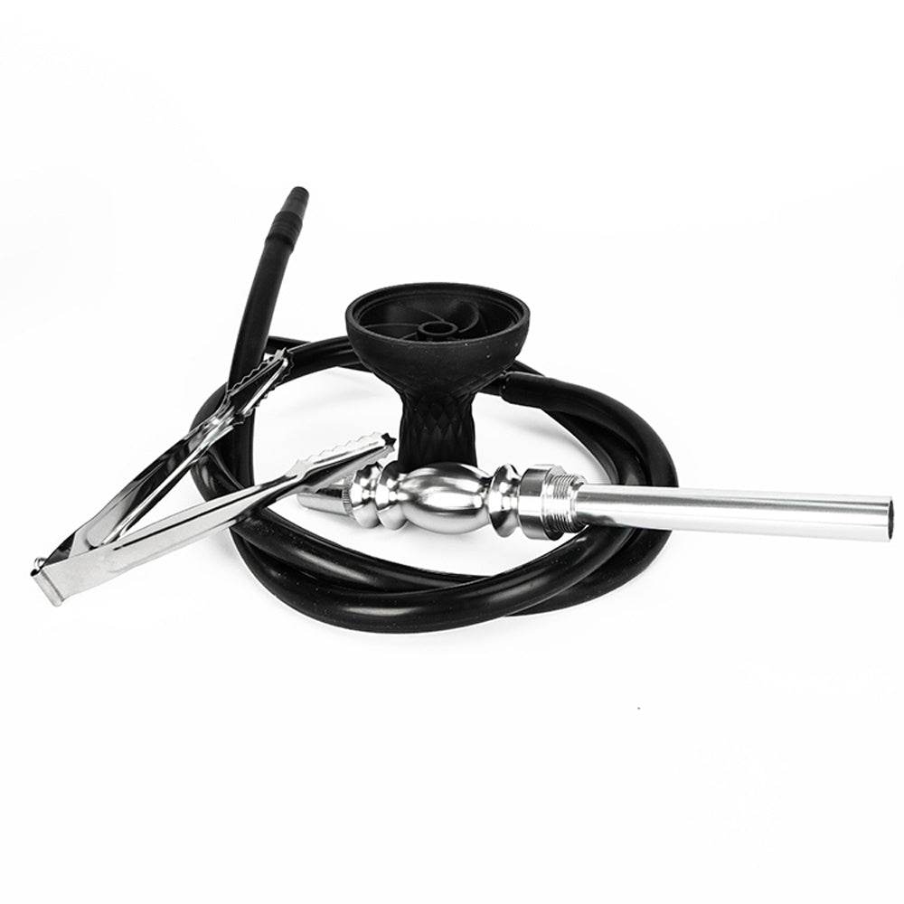 Acrylic round pot hookah set - Velora