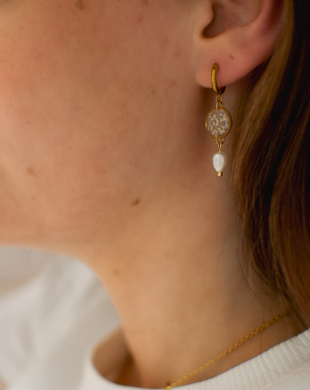 Boucles d'oreilles Perla - Lola rond - Velora