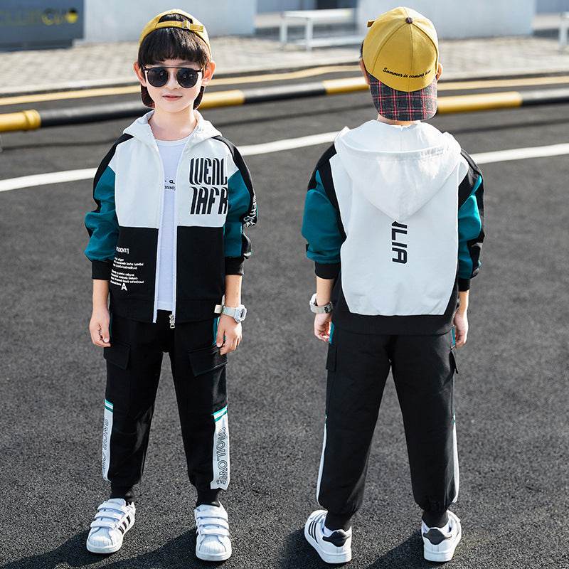 Boys Spring Clothing Sports Jacket Trousers Suit - Velora