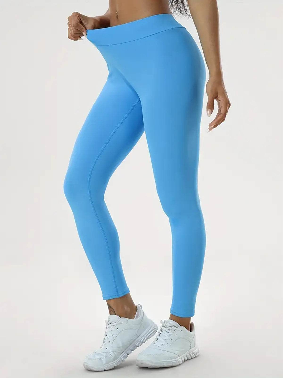 Women's Yoga Pants High Waist Lift High Elastic Tight Fitness Trousers - Velora