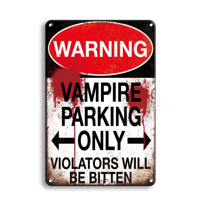 Creativity Retro Metal Home Decoration Tin Painting Novelty Signs - Velora