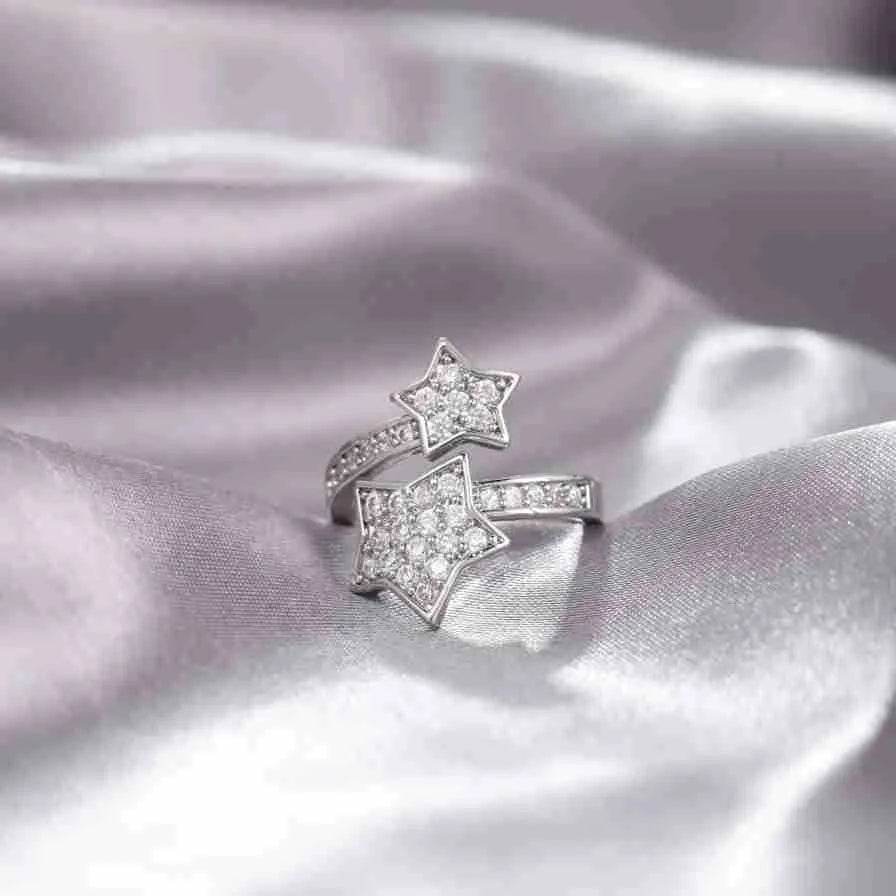 Niche Opening Adjustable Non-fading Cross Ring - Velora