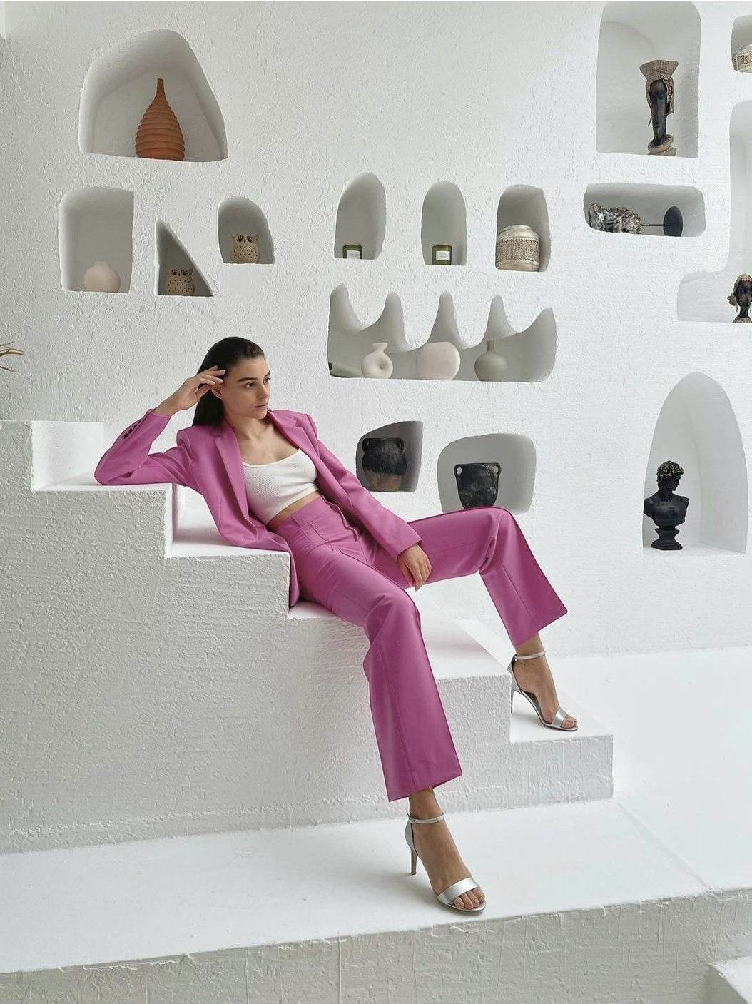 Ladies Fashion Blazer Women Pant suit - Velora