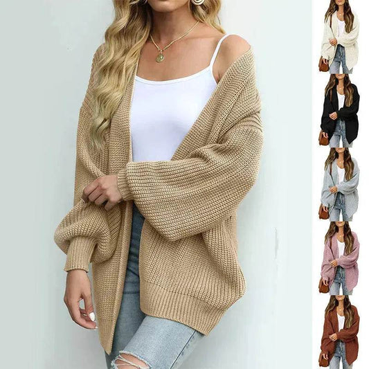 Fall fashioned jacket Knitted Cardigan sweater for women - Velora