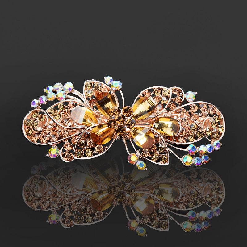Rhinestone bow hair clip Accessories - Velora